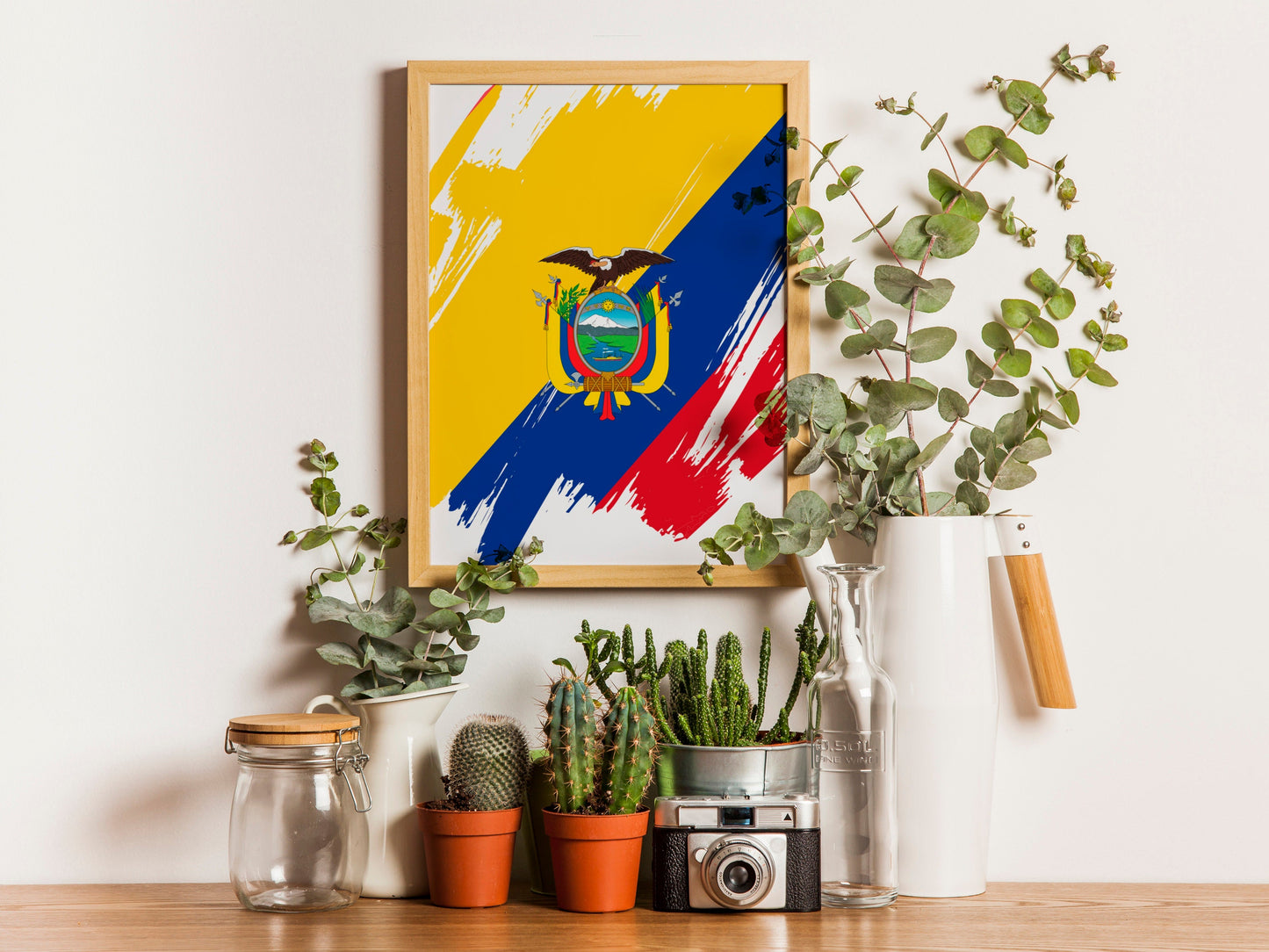 Ecuador Flag Print | Ecuador Poster | Ecuador Wall art print | Ecuador Home Decoration | Unframed