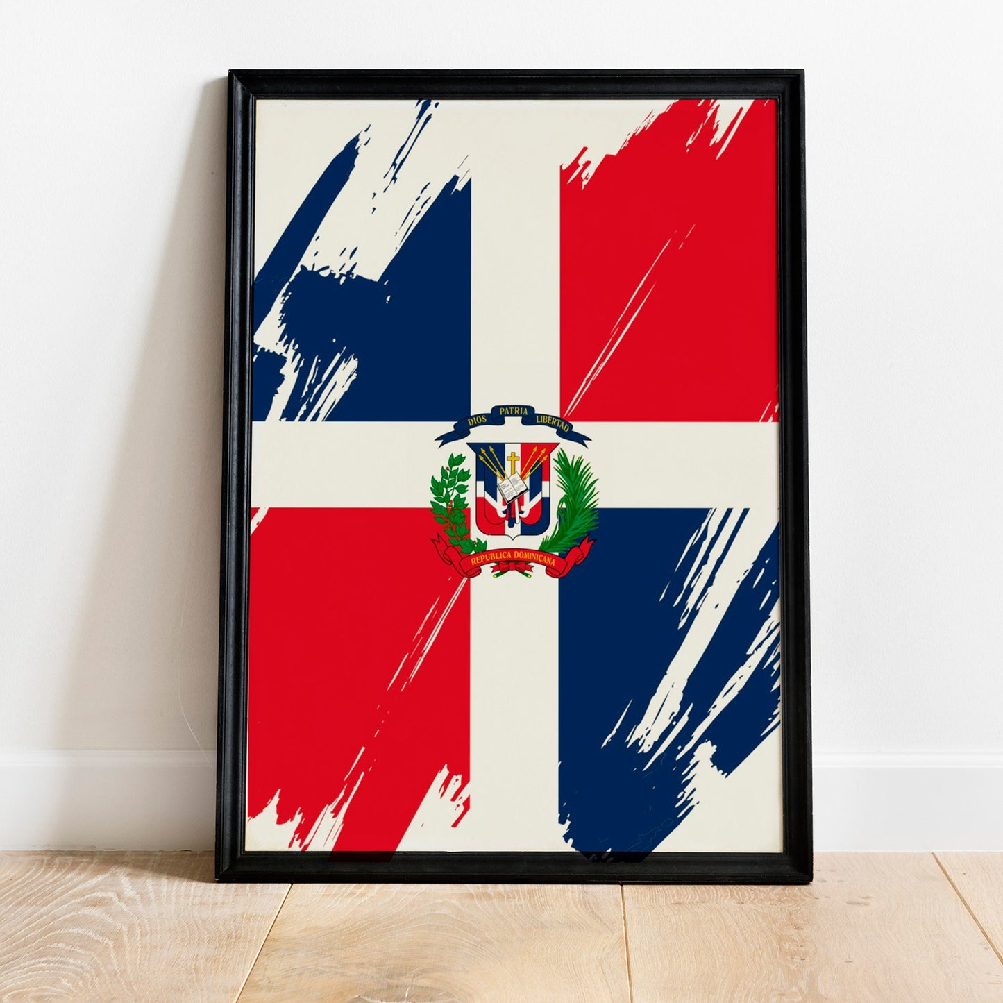 Dominican Republic Flag Print | Dominican Republic Poster | Dominican Republic Wall art print | Unframed