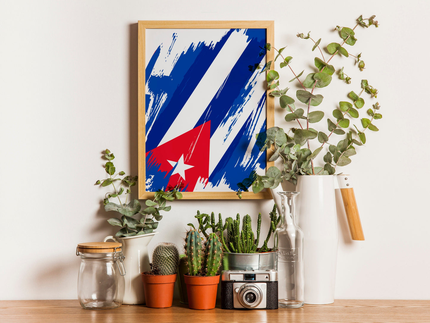 Cuba Flag Print | Cuba Poster | Cuba Wall art print | Cuba Home Decoration | Unframed