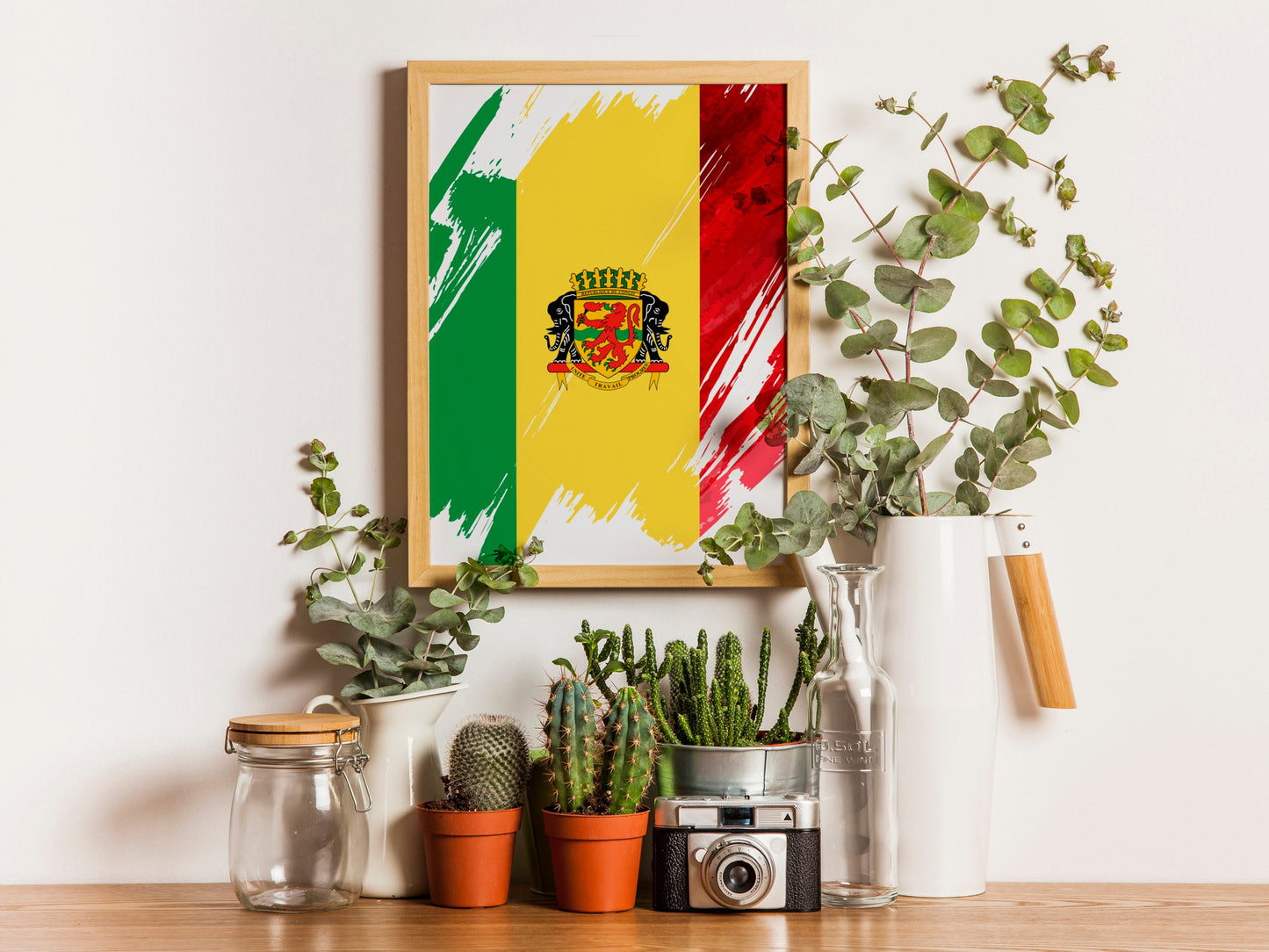 Congo Flag Print | Congo Poster | Congo Wall art print | Congo Home Decoration | Unframed