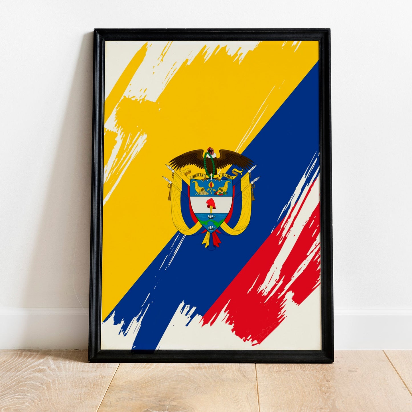 Colombia Flag Print | Colombia Poster | Colombia Wall art print | Colombia Home Decoration | Unframed