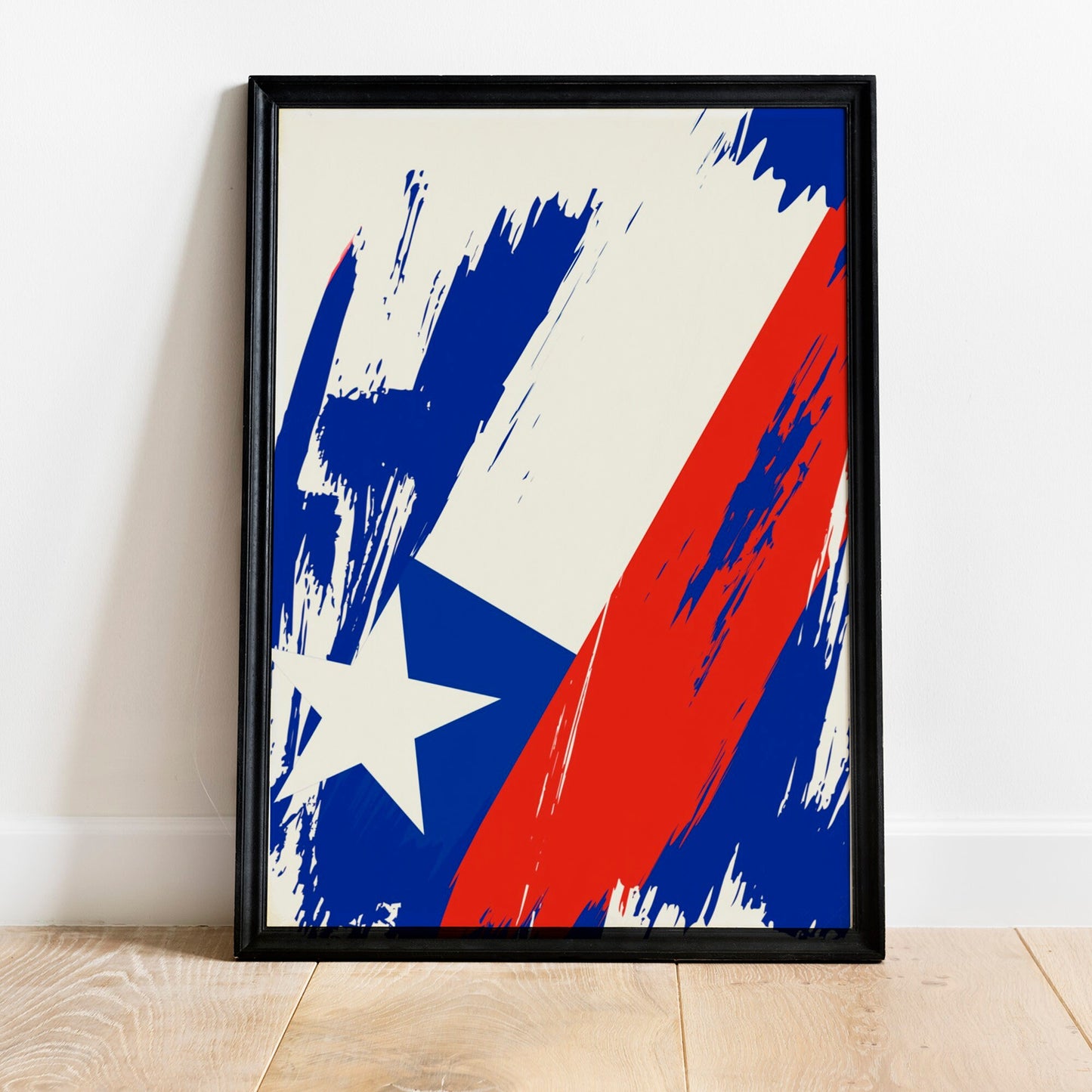 Chile Flag Print | Chile Poster | Chile Wall art print | Chile Home Decoration | Unframed