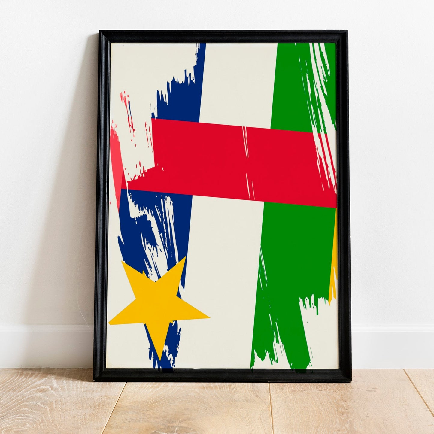 Central African Republic Flag Print | Central African Republic Poster | Central African Republic Wall art print | Unframed