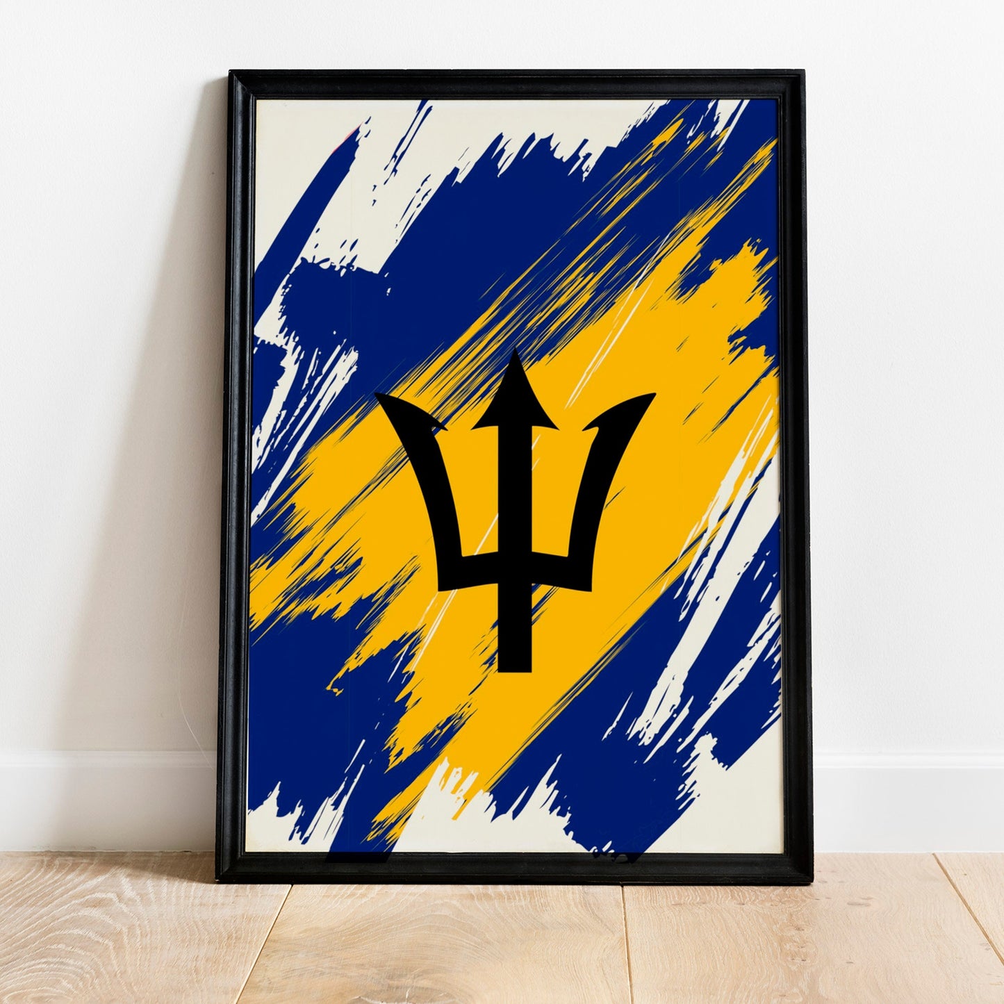 Barbados Flag Print | Barbados Poster | Barbados Wall art print | Barbados Home Decoration | Unframed