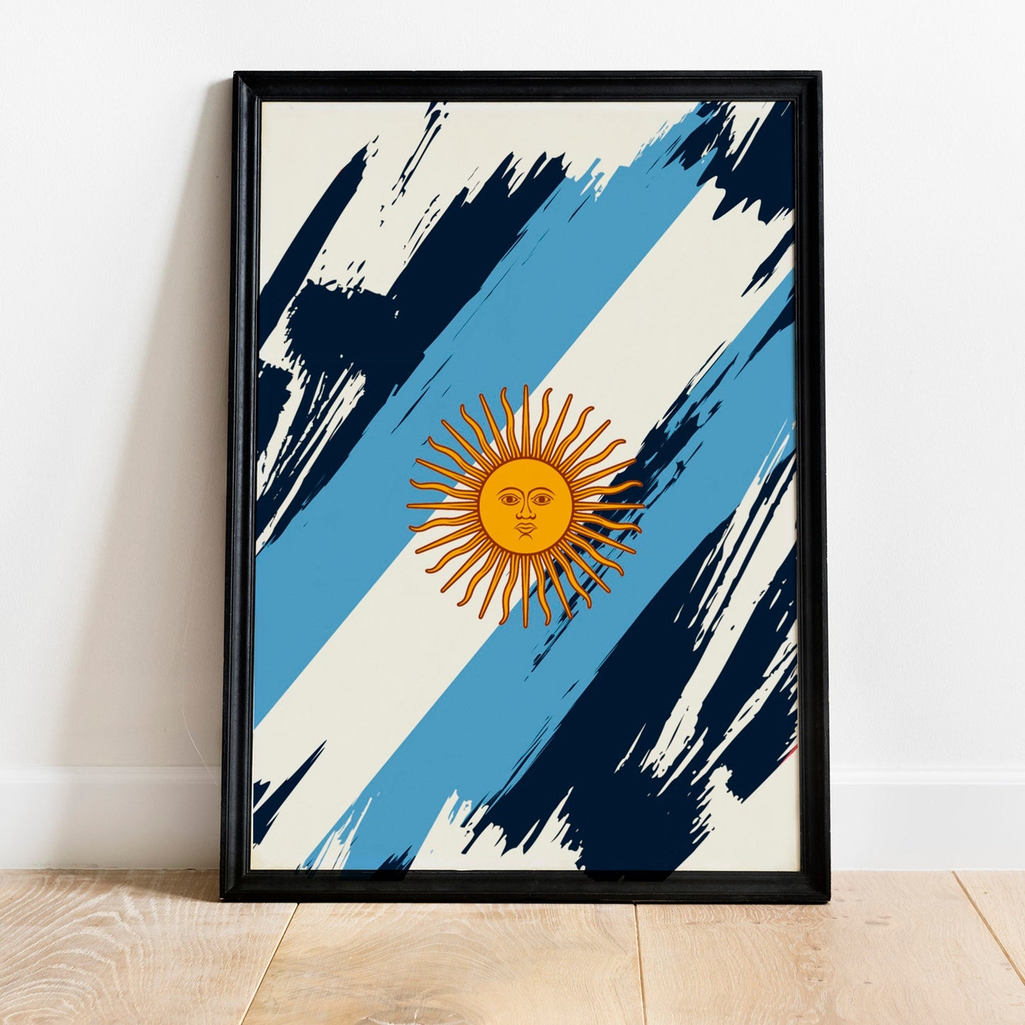 Argentina Flag Print | Argentina Poster | Argentina Wall art print | Argentina Home Decoration | Unframed