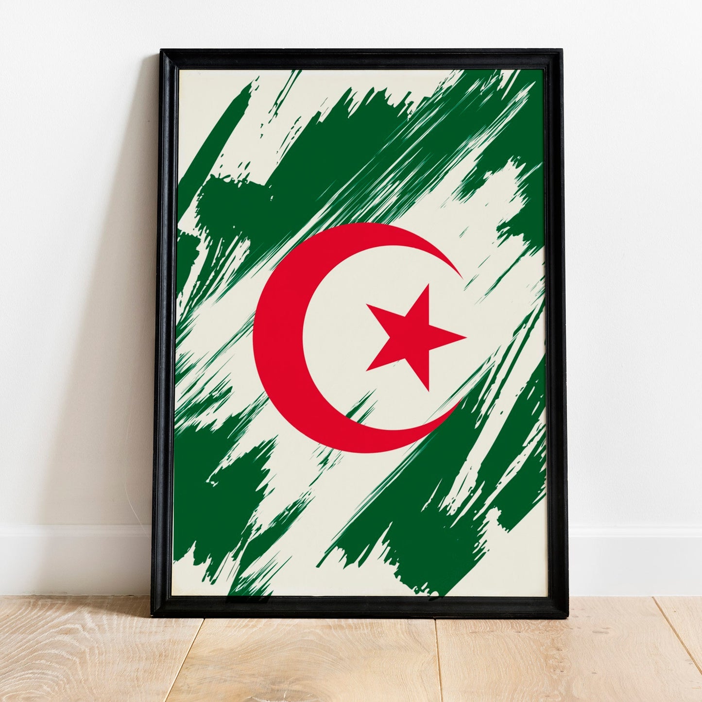 Algeria Flag Print | Algeria Poster | Algeria Wall art print | Algeria Home Decoration | Unframed