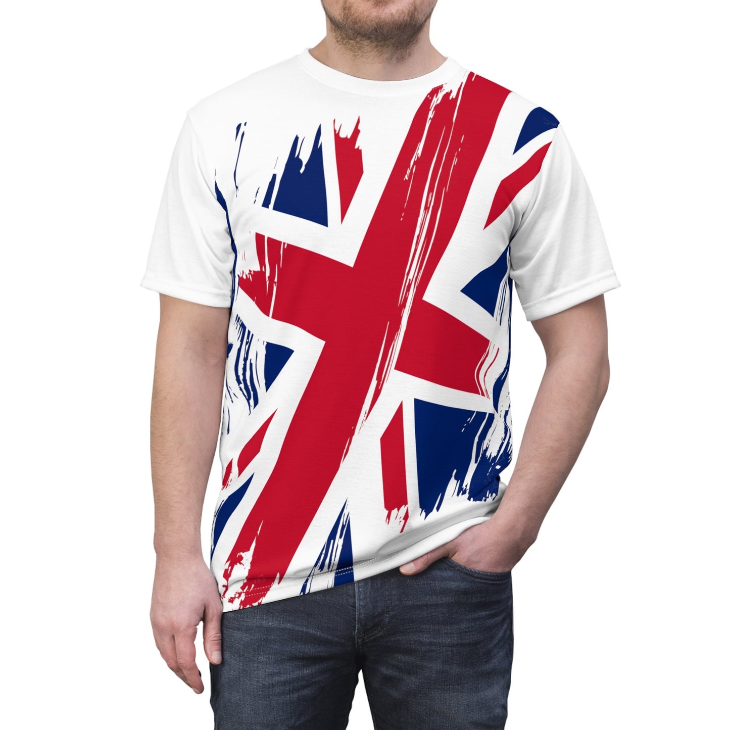 United Kingdom Flag T-shirt | United Kingdom T-shirt | All over print Unisex T-shirt with United Kingdom Flag