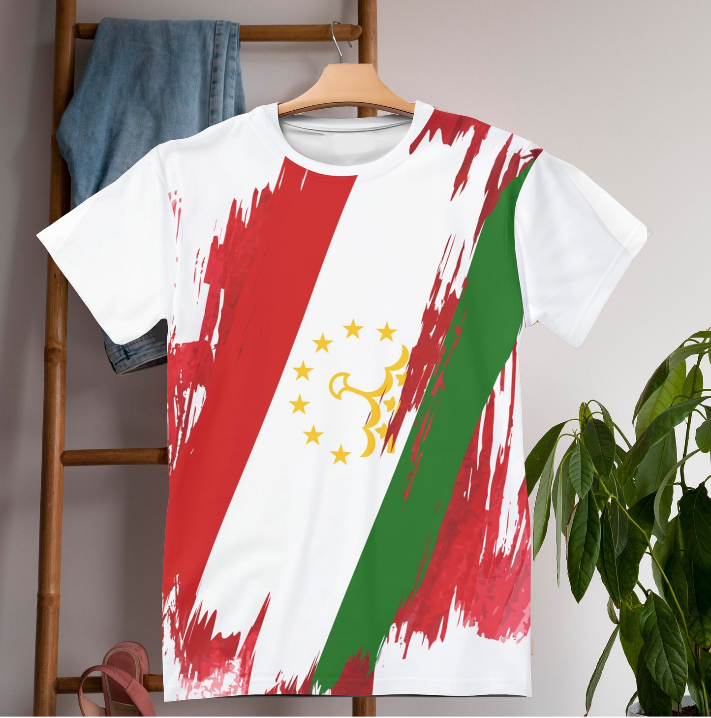 Tajikistan Flag T-shirt | Tajikistan T-shirt | All over print Unisex T-shirt with Tajikistan Flag