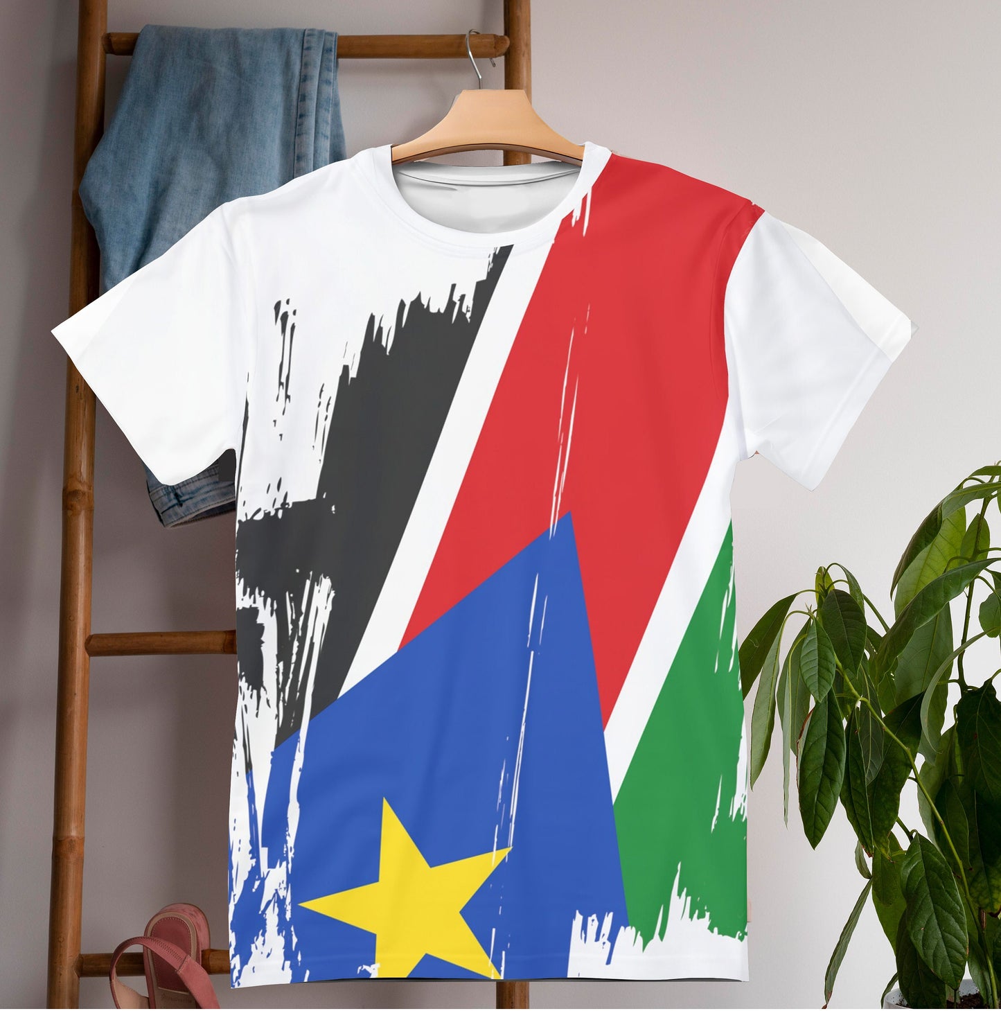 South Sudan Flag T-shirt | South Sudan T-shirt | All over print Unisex T-shirt with South Sudan Flag