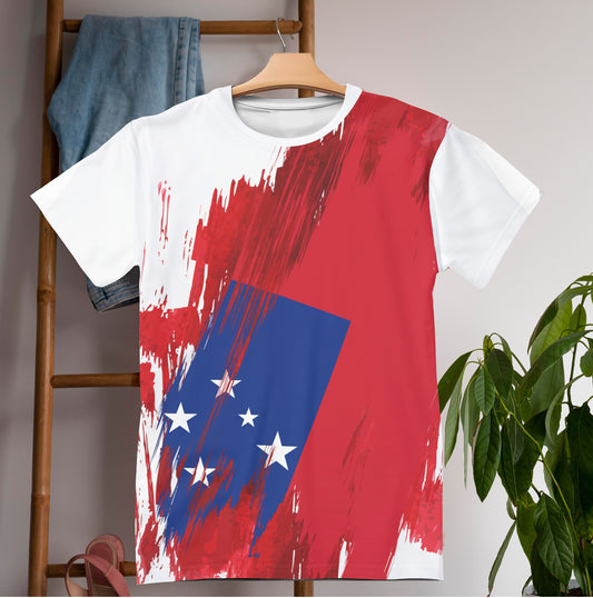 Samoa Flag T-shirt | Samoa T-shirt | All over print Unisex T-shirt with Samoa Flag