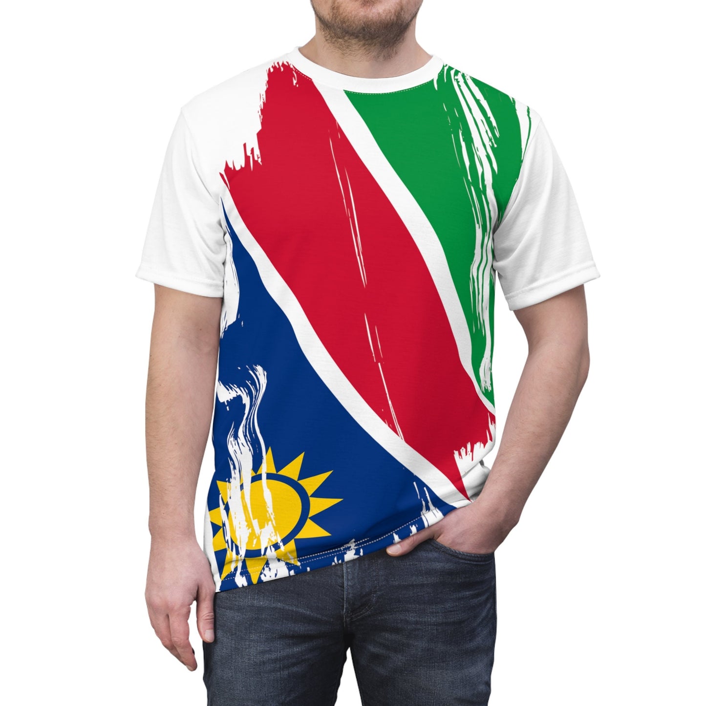 Namibia Flag T-shirt | Namibia T-shirt | All over print Unisex T-shirt with Namibia Flag