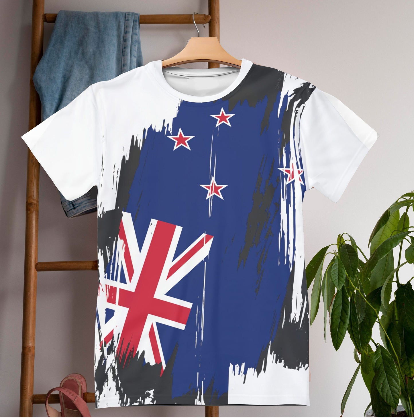 New Zealand Flag T-shirt | New Zealand T-shirt | All over print Unisex T-shirt with New Zealand Flag