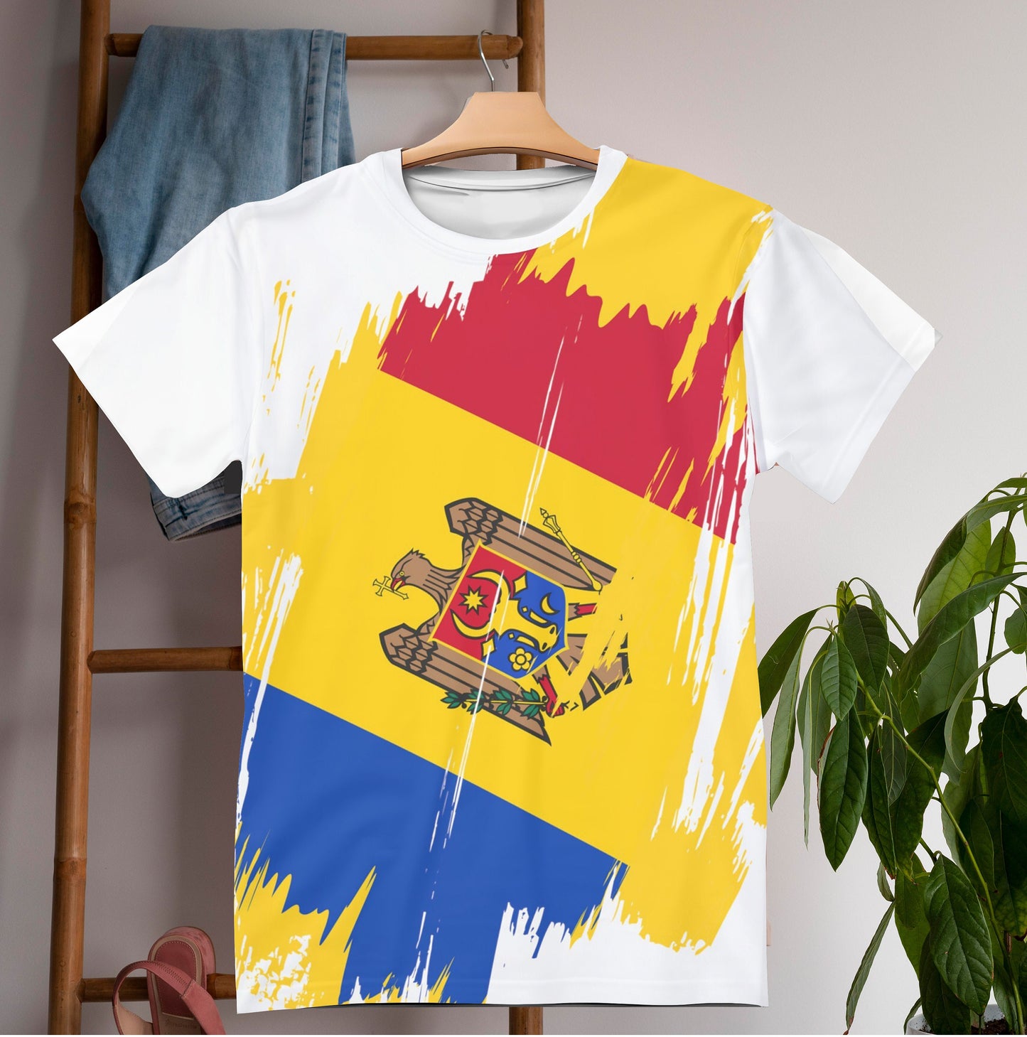 Moldova Flag T-shirt | Moldova T-shirt | All over print Unisex T-shirt with Moldova Flag