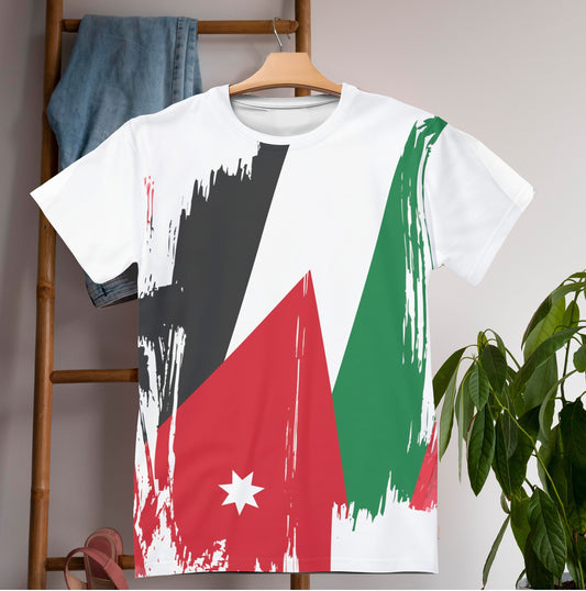 Jordan Flag T-shirt | Jordan T-shirt | All over print Unisex T-shirt with Jordan Flag