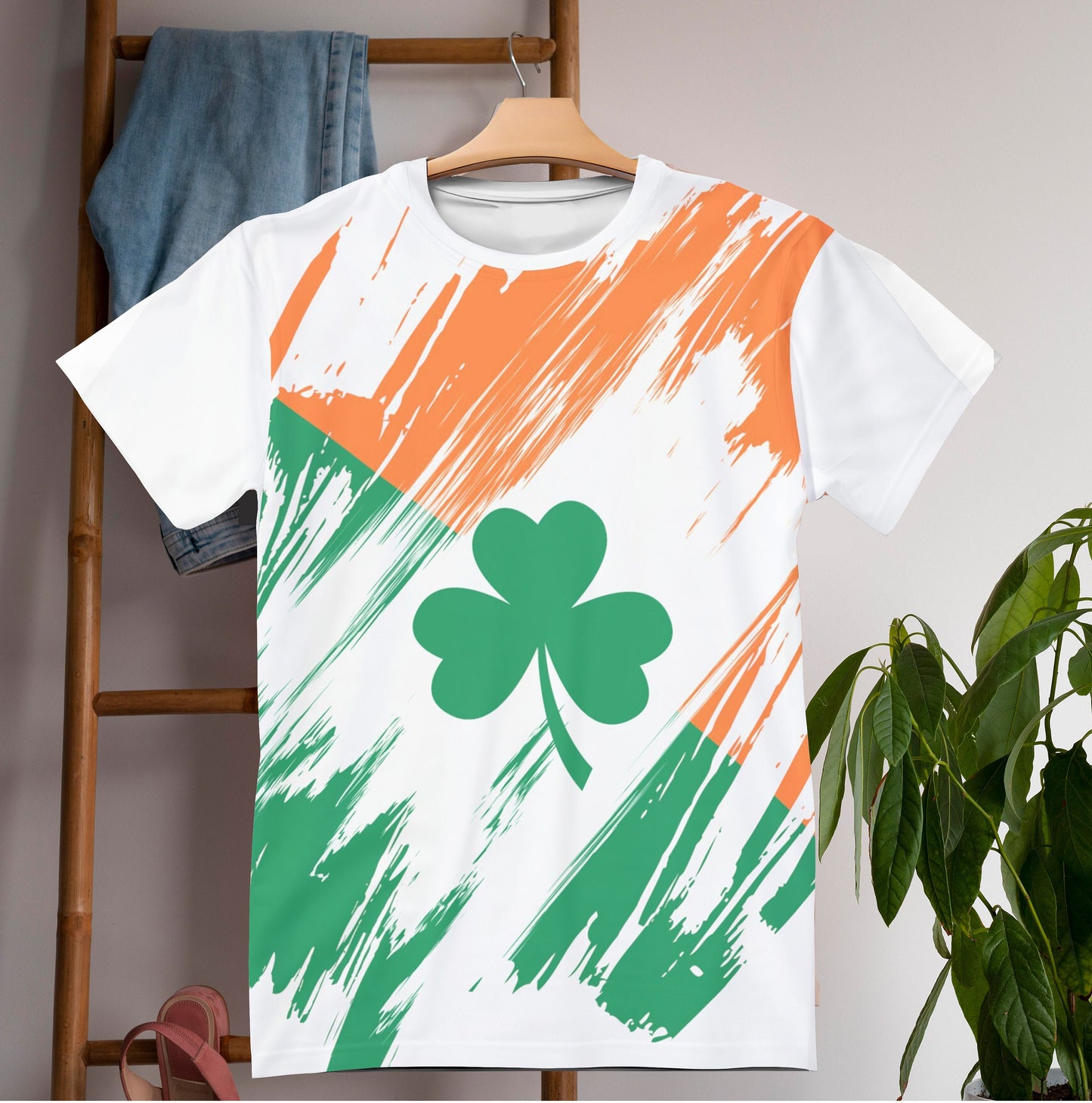 Ireland Flag T-shirt | Ireland T-shirt | All over print Unisex T-shirt with Ireland Flag
