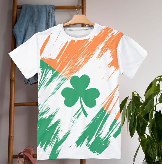 Ireland Flag T-shirt | Ireland T-shirt | All over print Unisex T-shirt with Ireland Flag