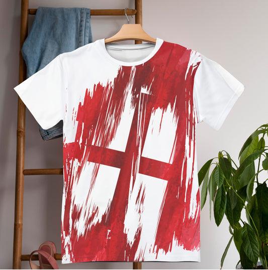 England Flag T-shirt | England T-shirt | All over print Unisex T-shirt with England Flag