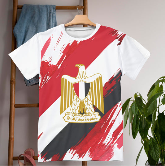 Egypt Flag T-shirt | Egypt T-shirt | All over print Unisex T-shirt with Egypt Flag