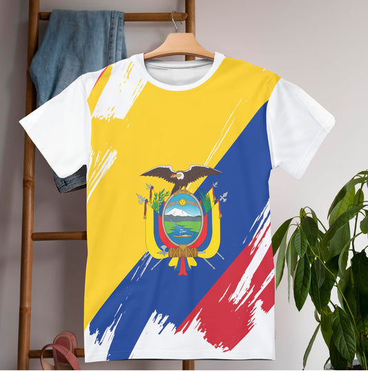 Ecuador Flag T-shirt | Ecuador T-shirt | All over print Unisex T-shirt with Ecuador Flag