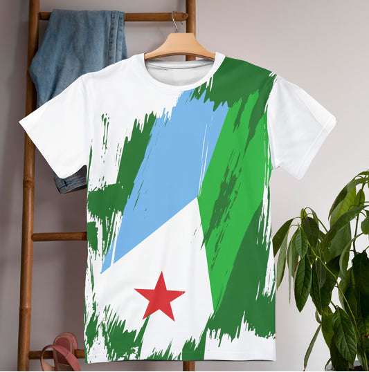 Djibouti Flag T-shirt | Djibouti T-shirt | All over print Unisex T-shirt with Djibouti Flag