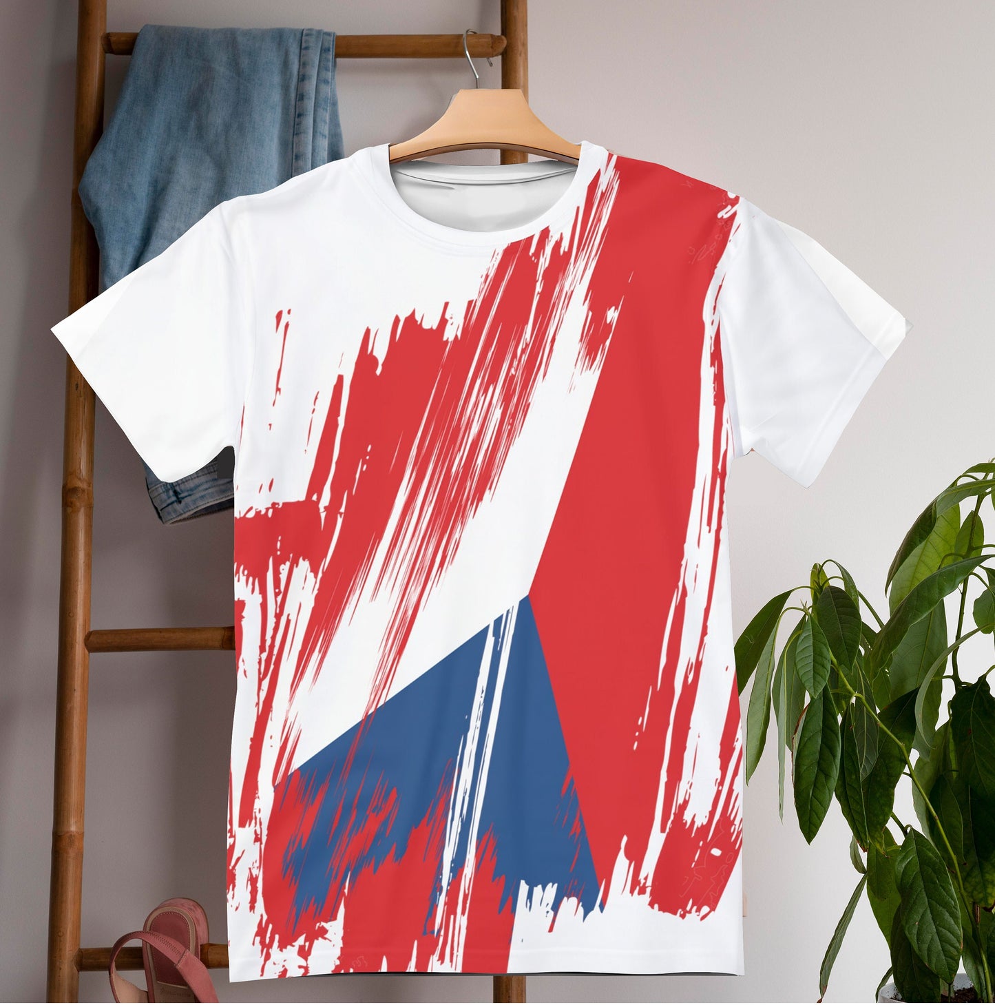 Czech Republic Flag T-shirt | Czech Republic T-shirt | All over print Unisex T-shirt with Czech Republic Flag