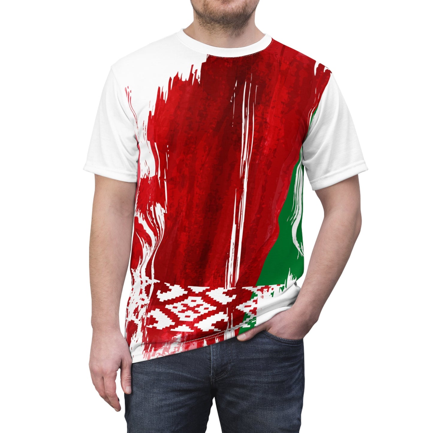 Belarus Flag T-shirt | Belarus T-shirt | All over print Unisex T-shirt with Belarus Flag