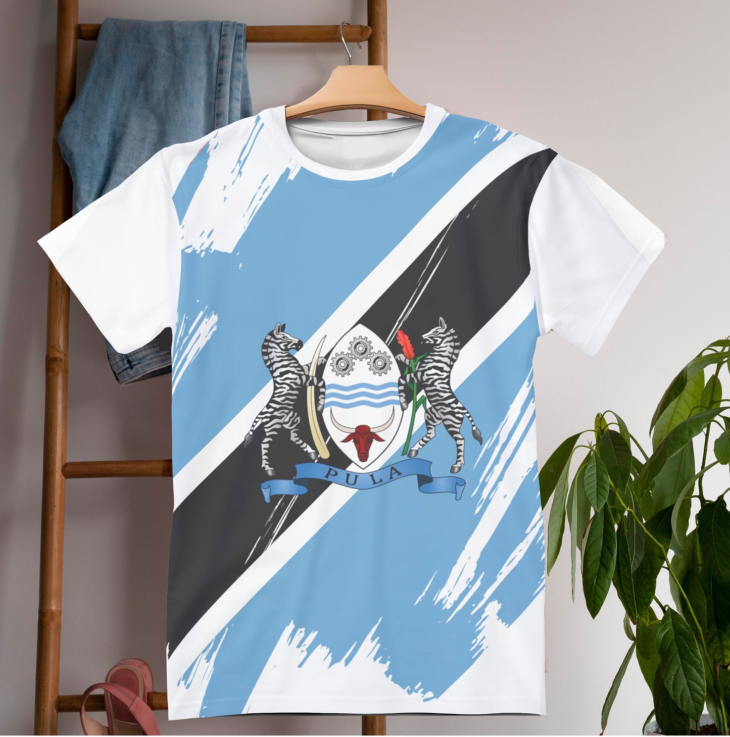 Botswana Flag T-shirt | Botswana T-shirt | All over print Unisex T-shirt with Botswana Flag