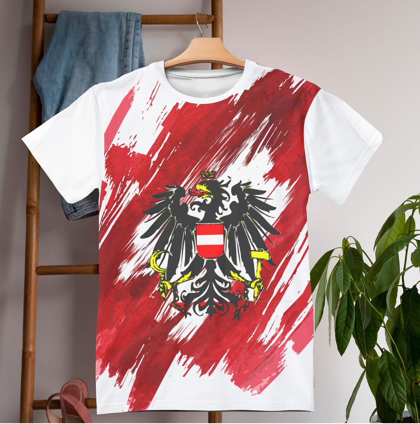 Austria Flag T-shirt | Austria T-shirt | All over print Unisex T-shirt with Austria Flag