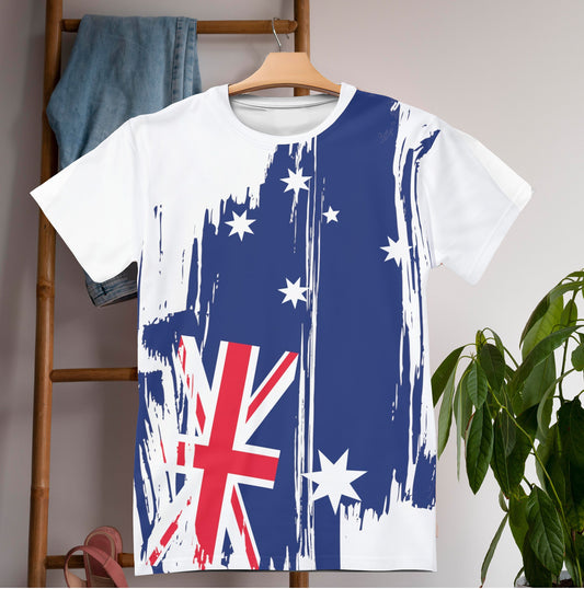 Australia Flag T-shirt | Australia T-shirt | All over print Unisex T-shirt with Australia Flag