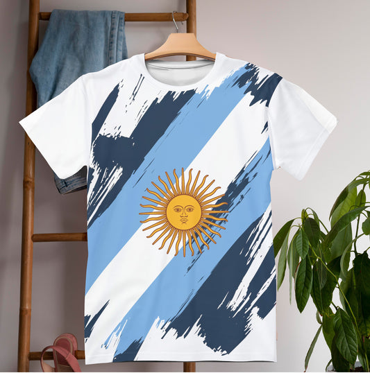 Argentina Flag T-shirt | Argentina T-shirt | All over print Unisex T-shirt with Argentina Flag