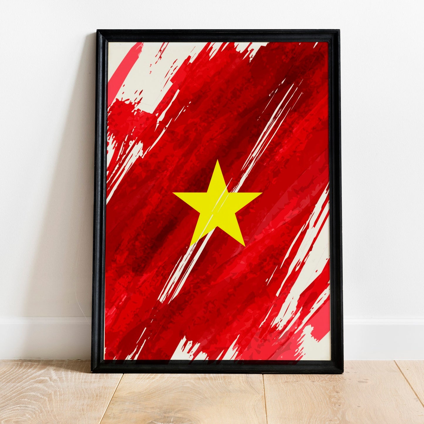 Vietnam Flag Print | Vietnam Poster | Vietnam Wall art print | Vietnam Home Decoration | Unframed