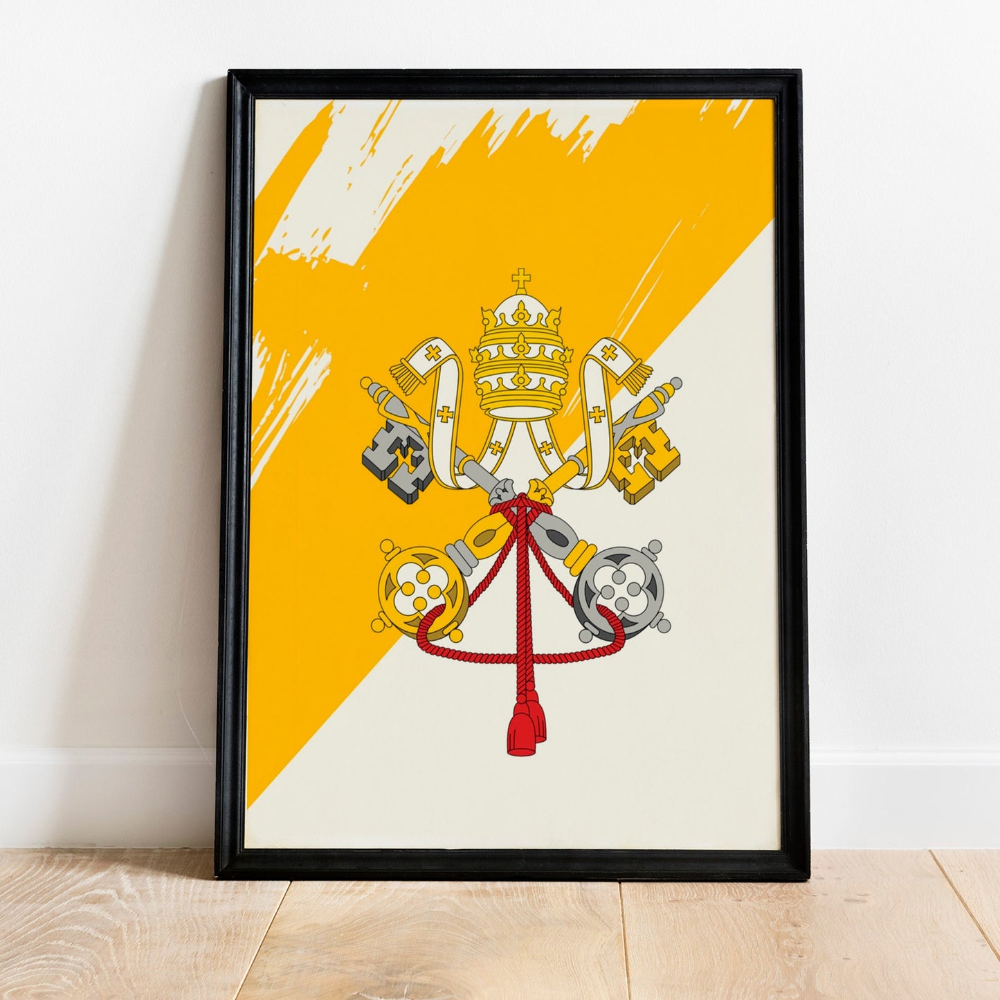 Vatican  Flag Print | Vatican  Poster | Vatican  Wall art print | Vatican  Home Decoration | Unframed