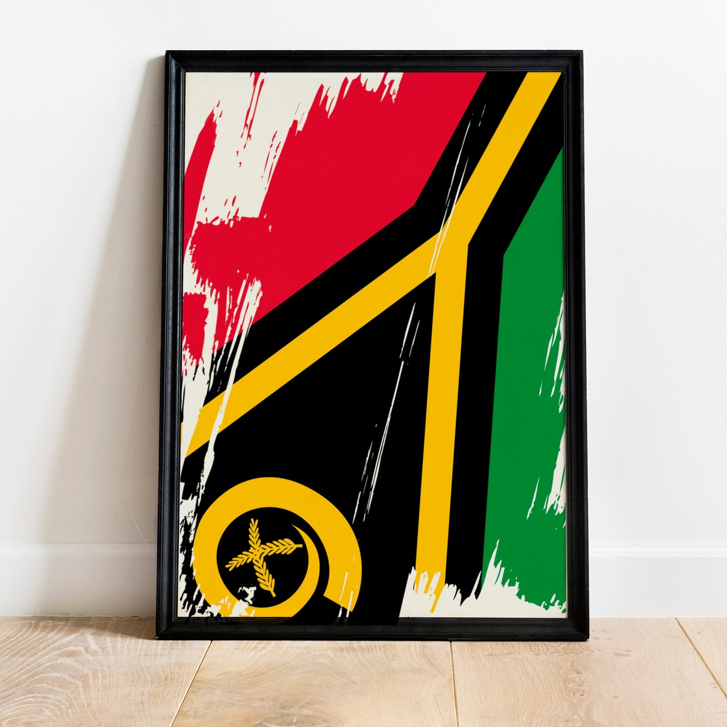 Vanuatu Flag Print | Vanuatu Poster | Vanuatu Wall art print | Vanuatu Home Decoration | Unframed