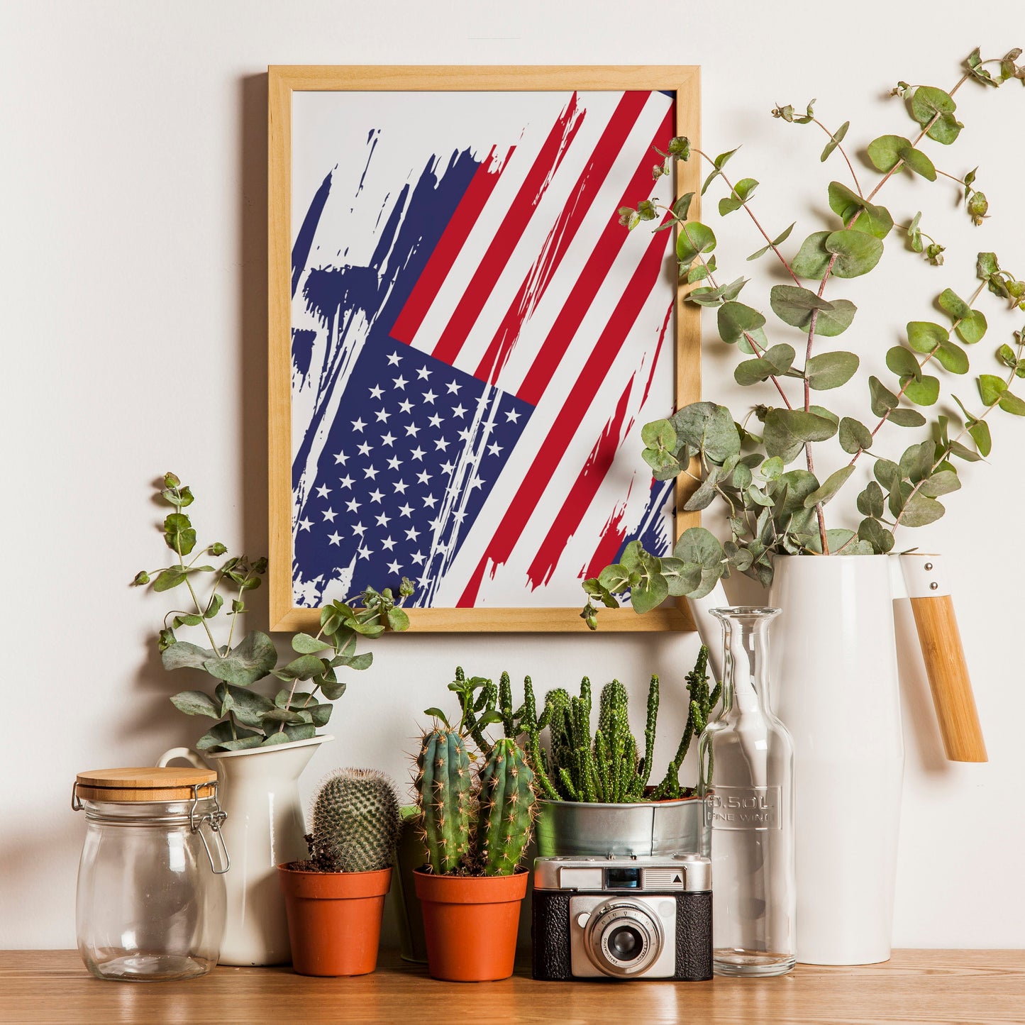 United States of America Flag Print | United States of America Poster | United States of America Wall art print | Unframed