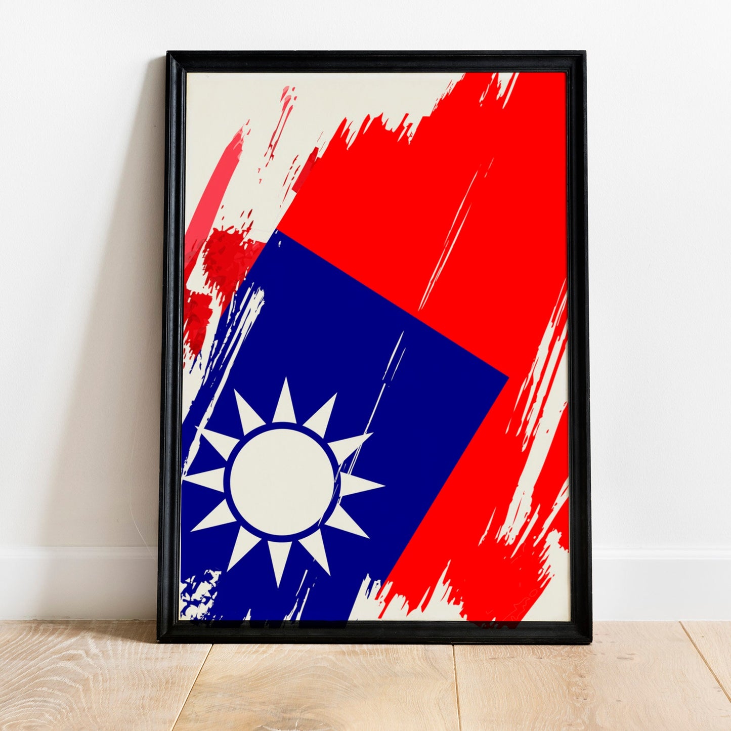 Taiwan Flag Print | Taiwan Poster | Taiwan Wall art print | Taiwan Home Decoration | Unframed