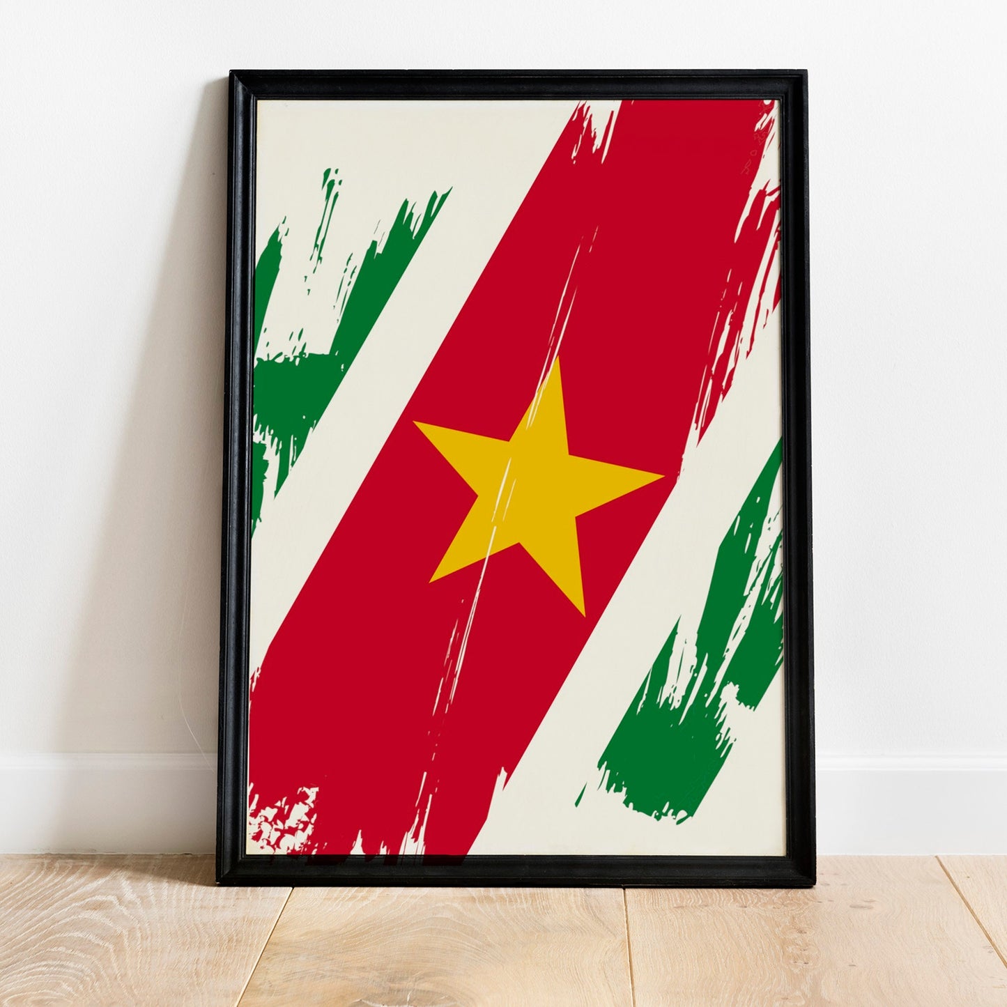 Suriname Flag Print | Suriname Poster | Suriname Wall art print | Suriname Home Decoration | Unframed