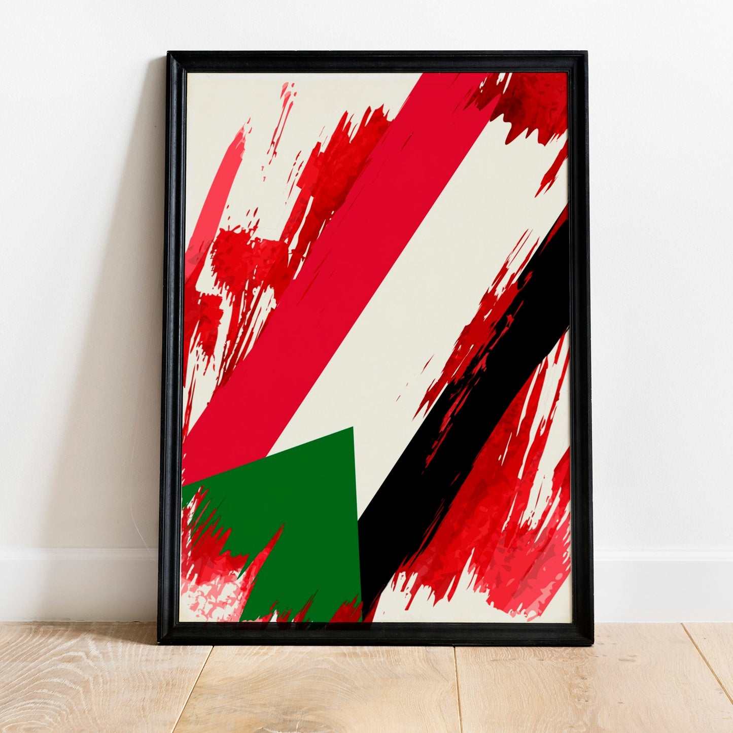 Sudan Flag Print | Sudan Poster | Sudan Wall art print | Sudan Home Decoration | Unframed