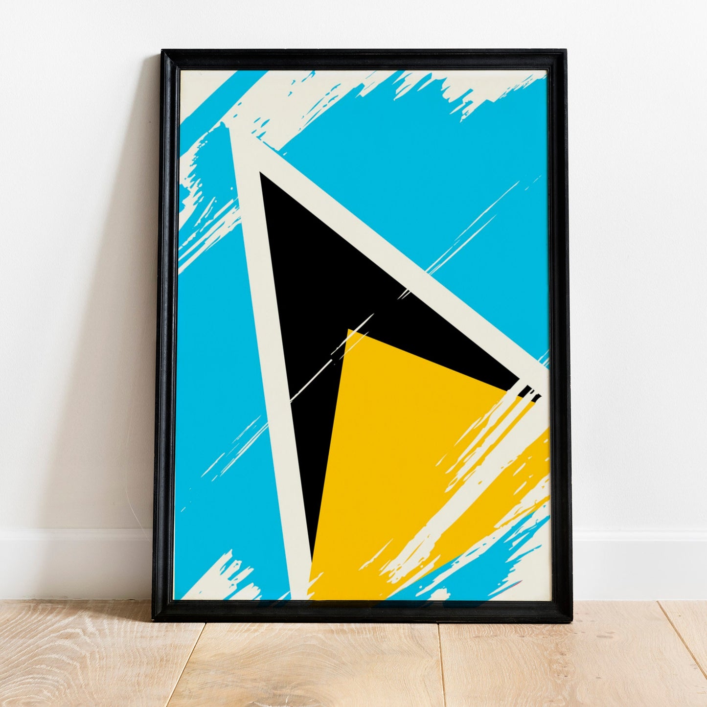 Saint Lucia Flag Print | Saint Lucia Poster | Saint Lucia Wall art print | Saint Lucia Home Decoration | Unframed