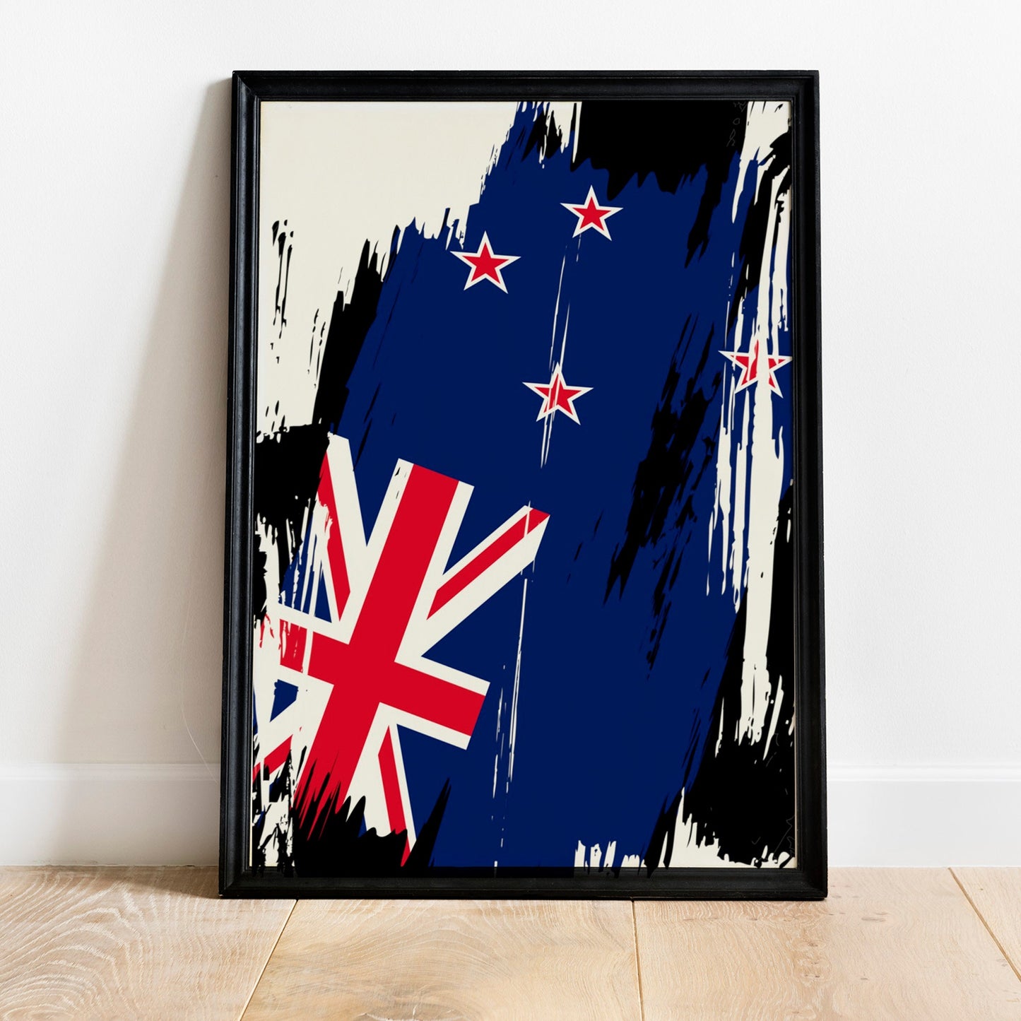 New Zealand Flag Print | New Zealand Poster | New Zealand Wall art print | New Zealand Home Decoration | Unframed