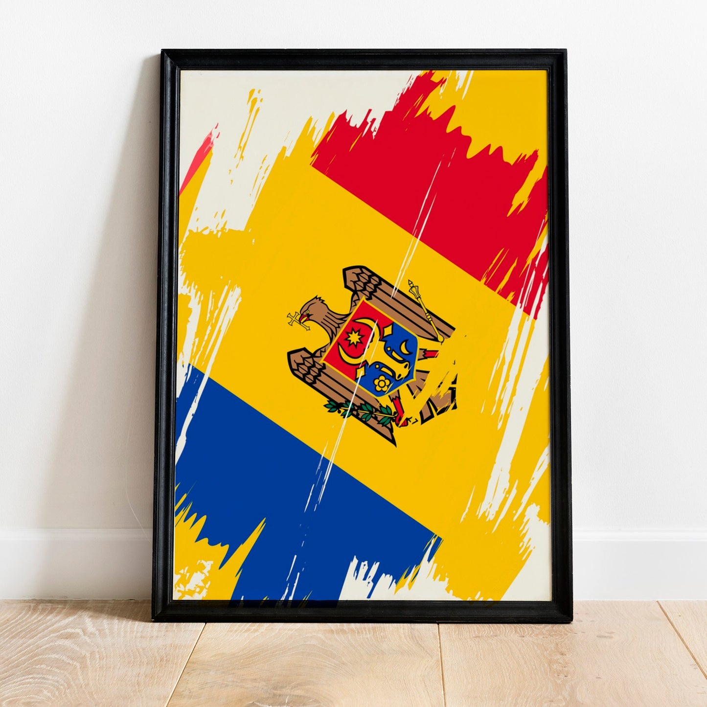 Moldova Flag Print | Moldova Poster | Moldova Wall art print | Moldova Home Decoration | Unframed