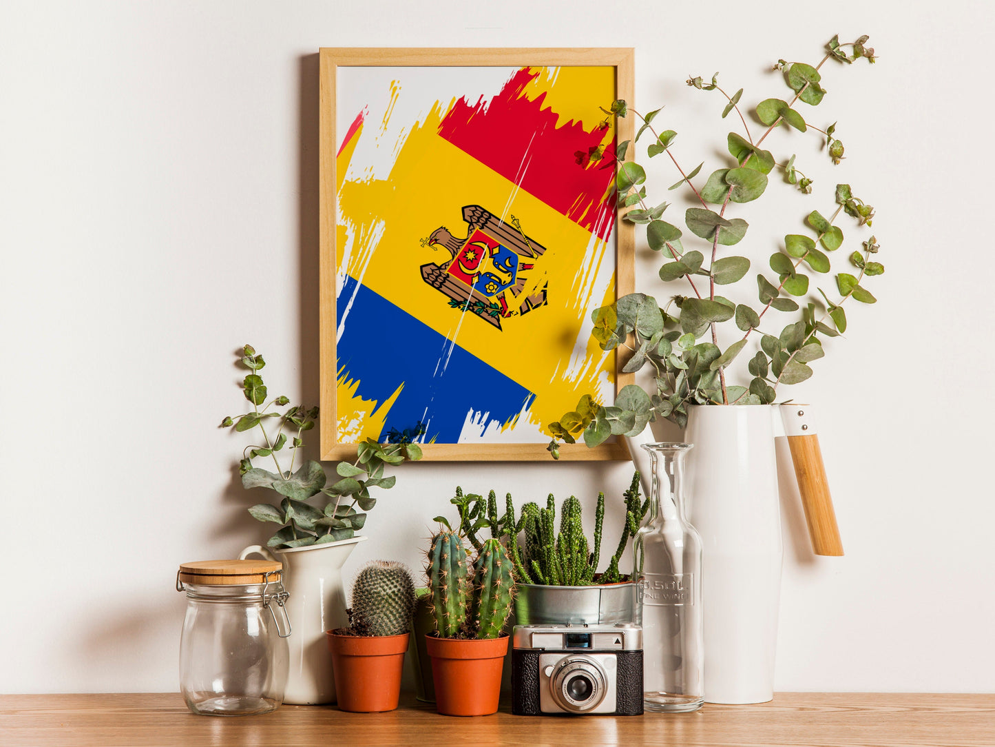 Moldova Flag Print | Moldova Poster | Moldova Wall art print | Moldova Home Decoration | Unframed