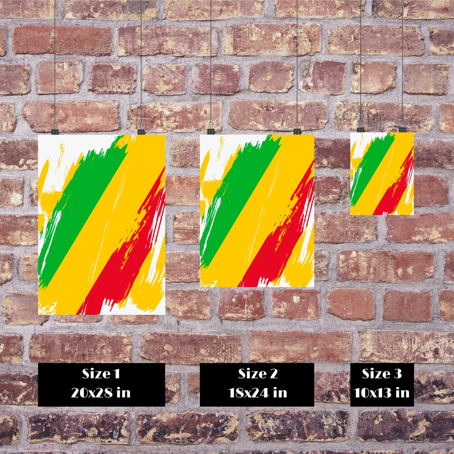 Mali Flag Print | Mali Poster | Mali Wall art print | Mali Home Decoration | Unframed