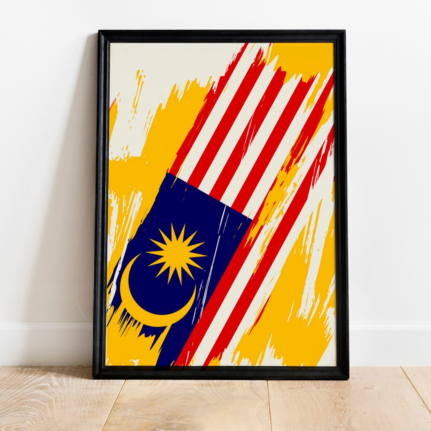 Malaysia Flag Print | Malaysia Poster | Malaysia Wall art print | Malaysia Home Decoration | Unframed