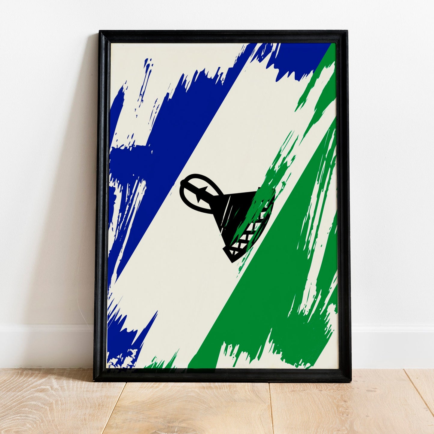 Lesotho Flag Print | Lesotho Poster | Lesotho Wall art print | Lesotho Home Decoration | Unframed