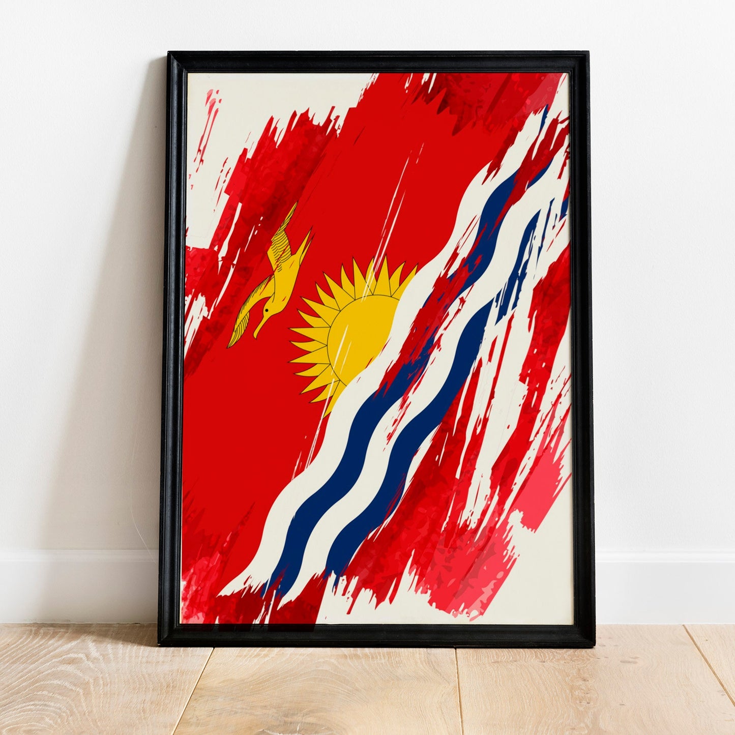 Kiribati Flag Print | Kiribati Poster | Kiribati Wall art print | Kiribati Home Decoration | Unframed