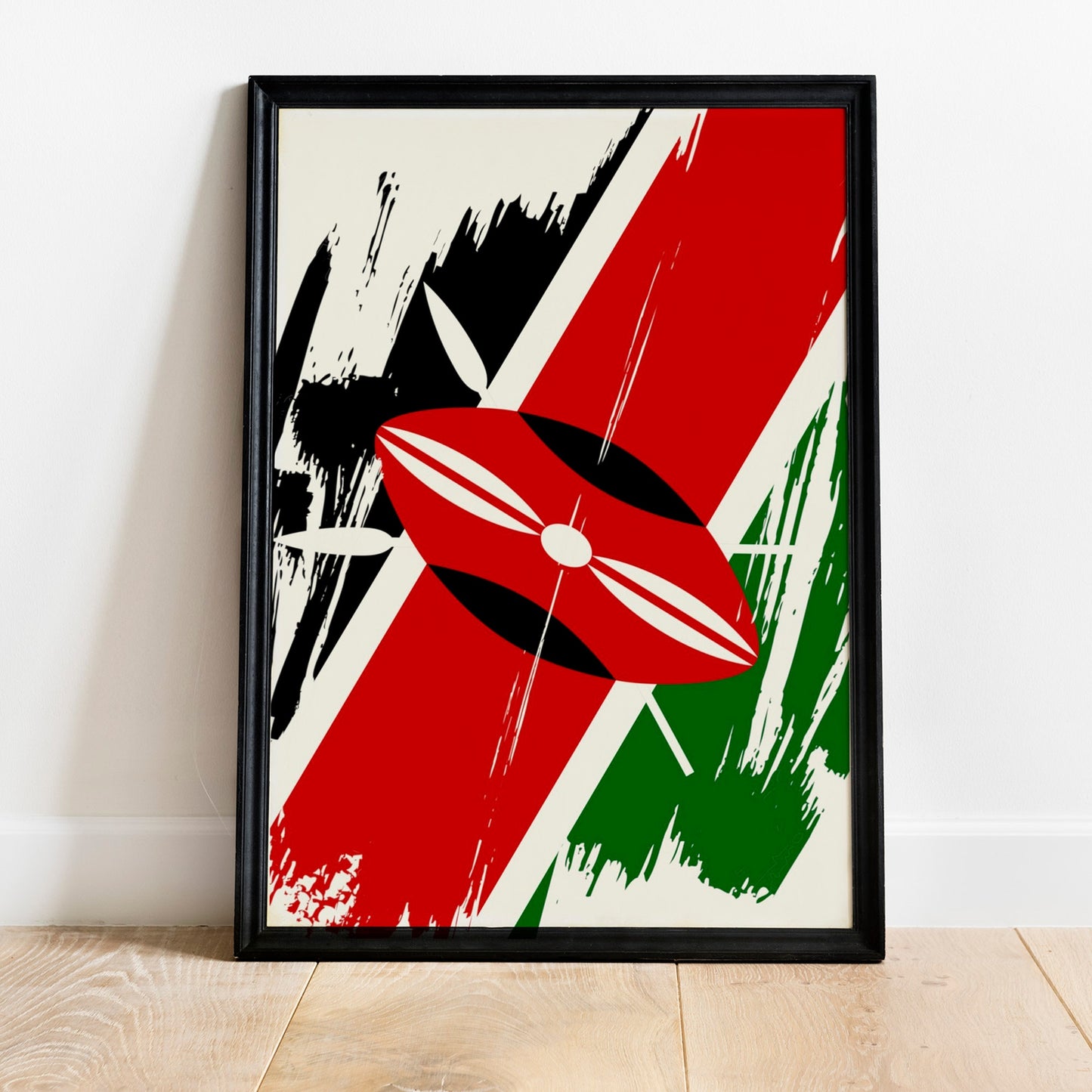 Kenya Flag Print | Kenya Poster | Kenya Wall art print | Kenya Home Decoration | Unframed