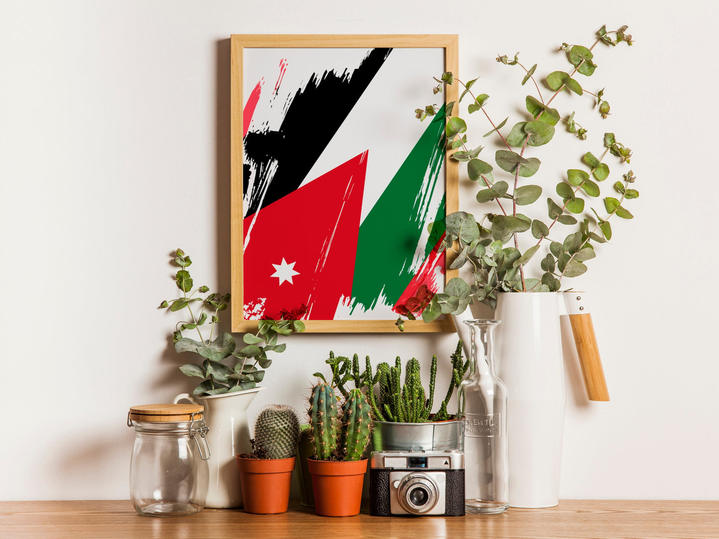 Jordan Flag Print | Jordan Poster | Jordan Wall art print | Jordan Home Decoration | Unframed