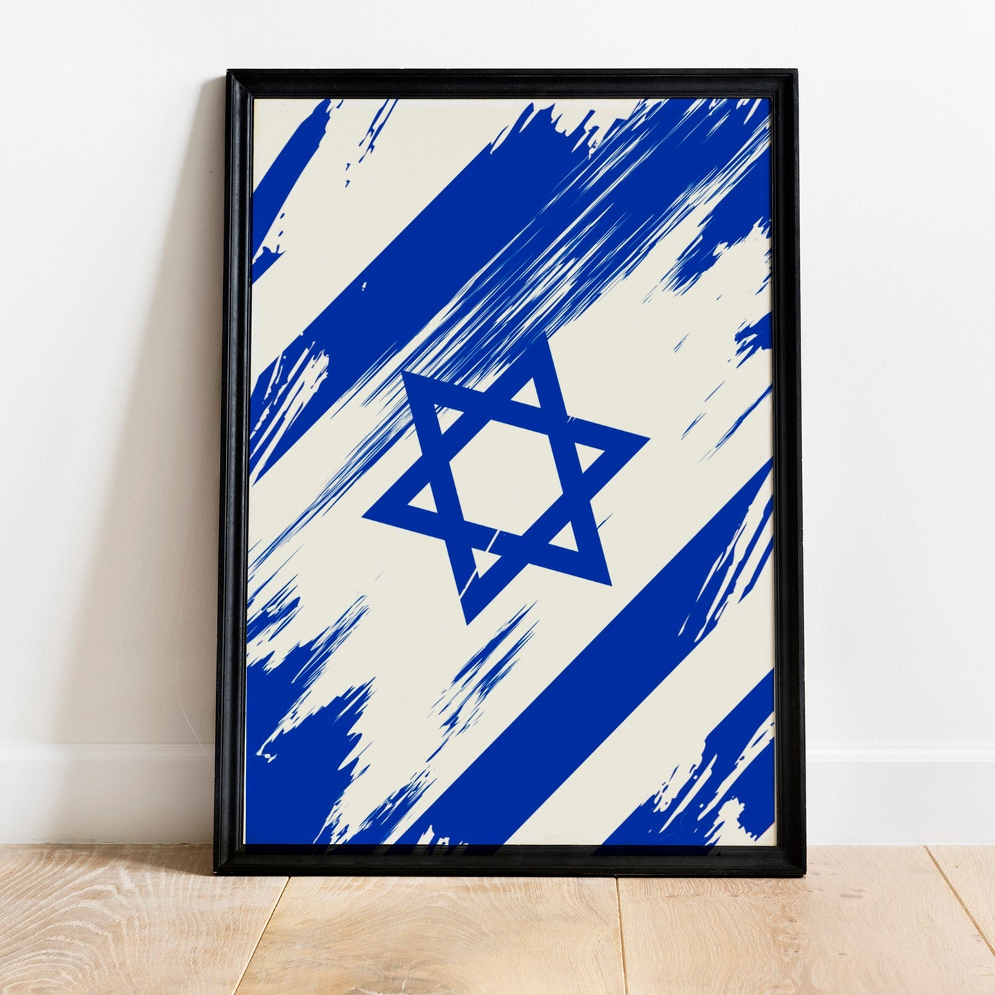 Israel Flag Print | Israel Poster | Israel Wall art print | Israel Home Decoration | Unframed