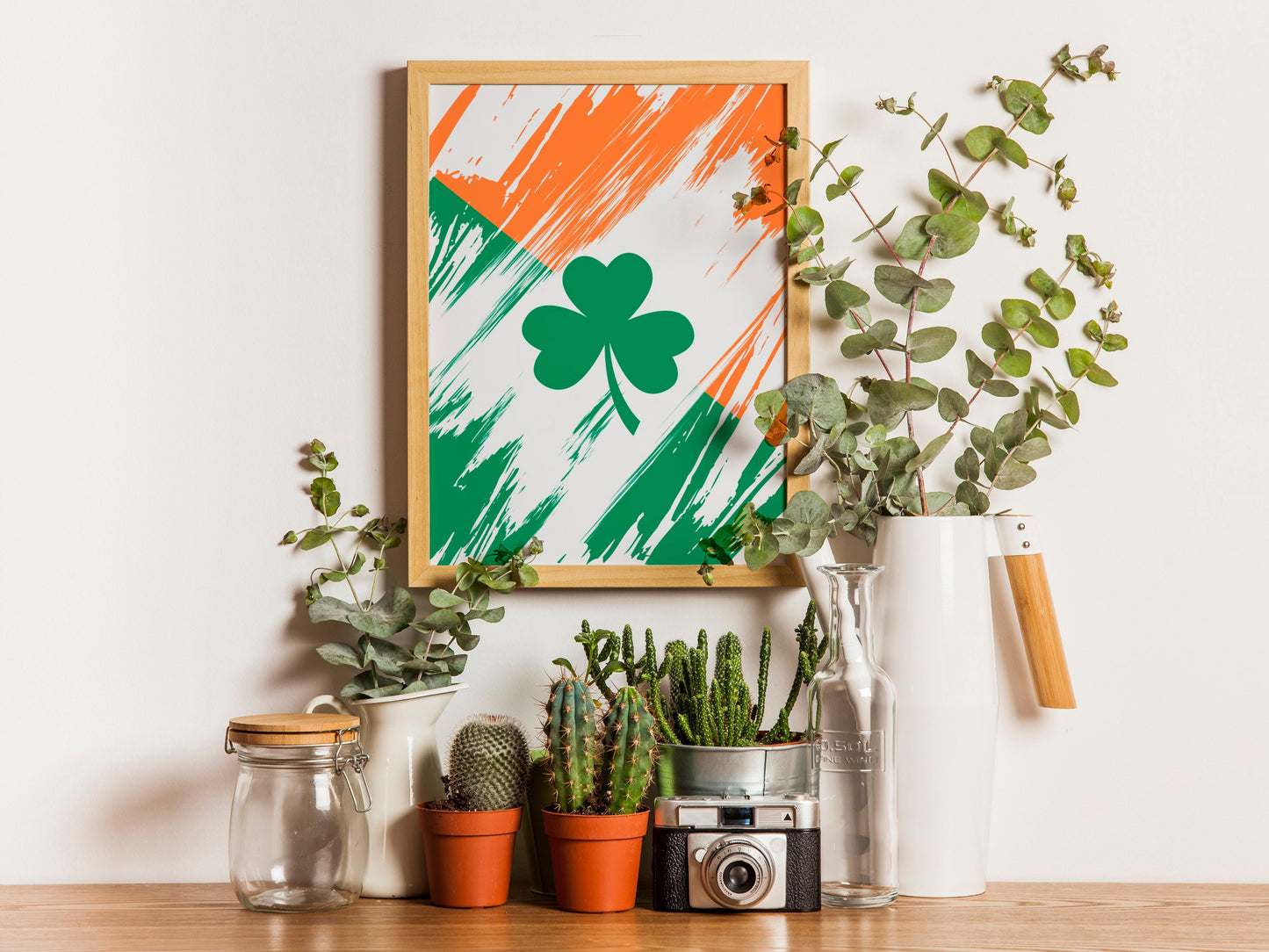 Ireland Flag Print | Ireland Poster | Ireland Wall art print | Ireland Home Decoration | Unframed