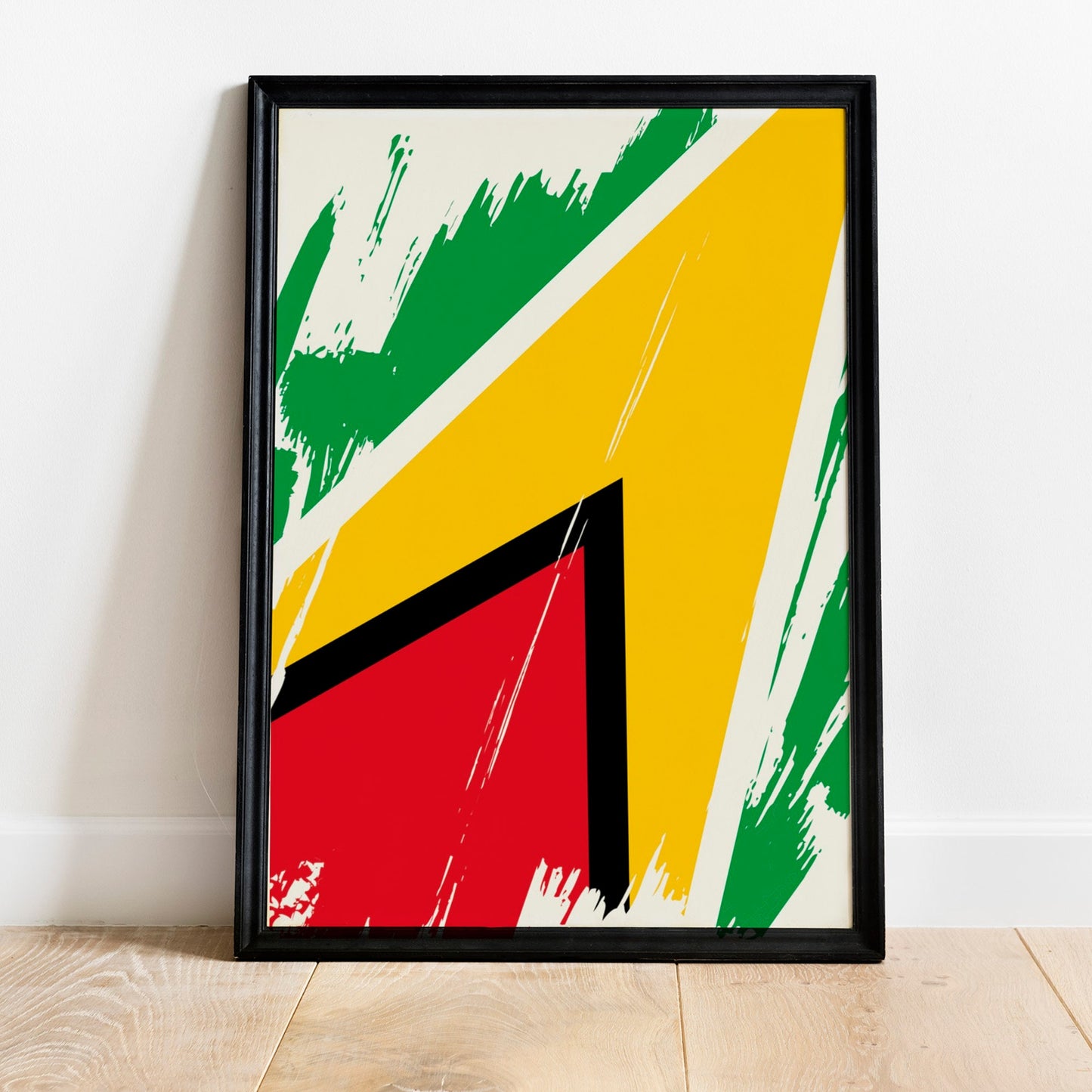 Guyana Flag Print | Guyana Poster | Guyana Wall art print | Guyana Home Decoration | Unframed